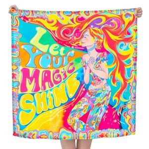 Jim Weaver shine bright scarf Colorful Psychedelic Scarf
